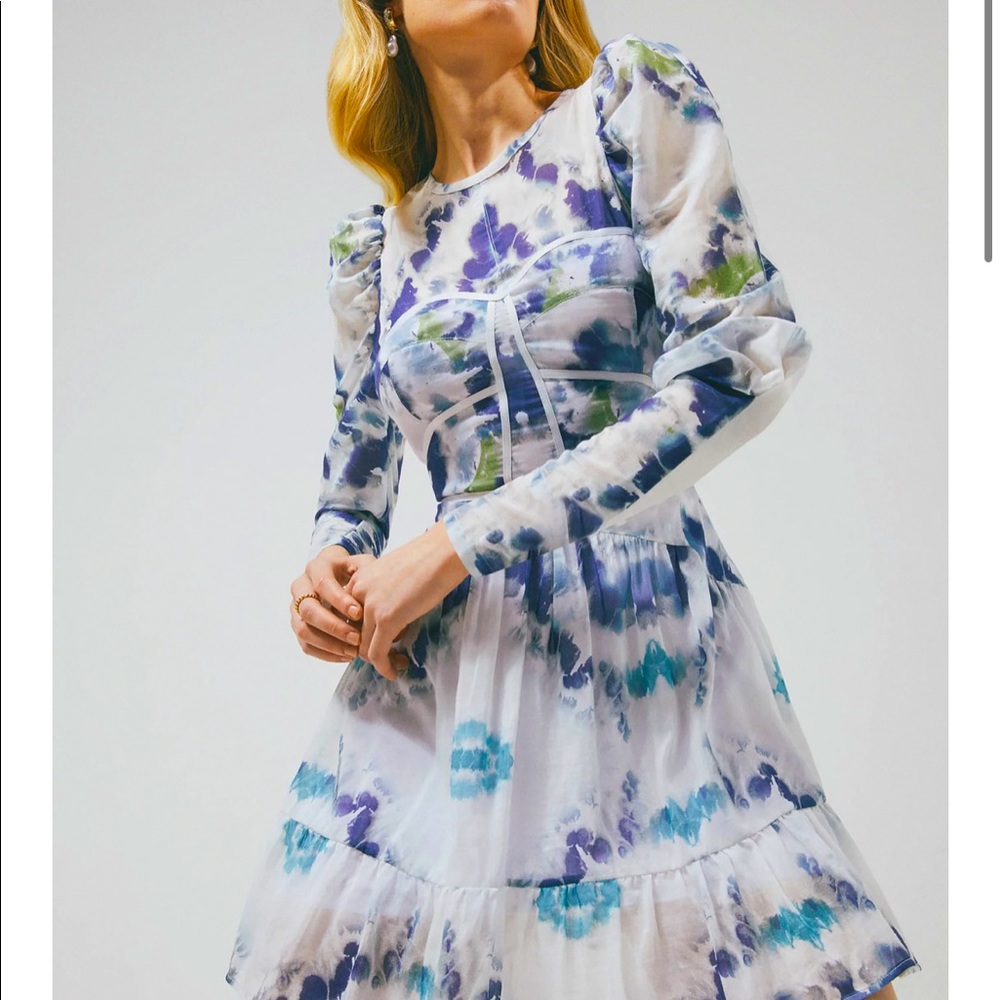 Karen Millen Tie Dye Corset Dress